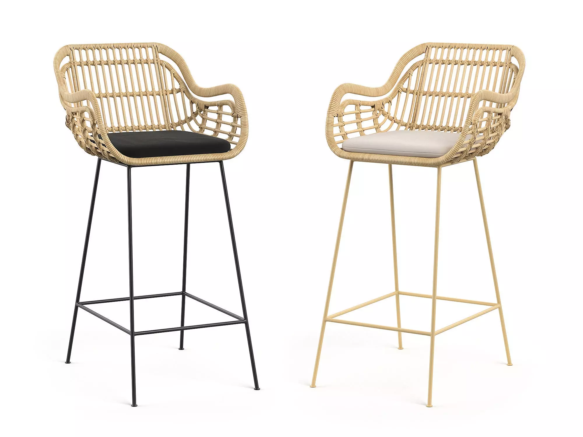 Chiloe Barchair RendezVousDeco 3D model_0