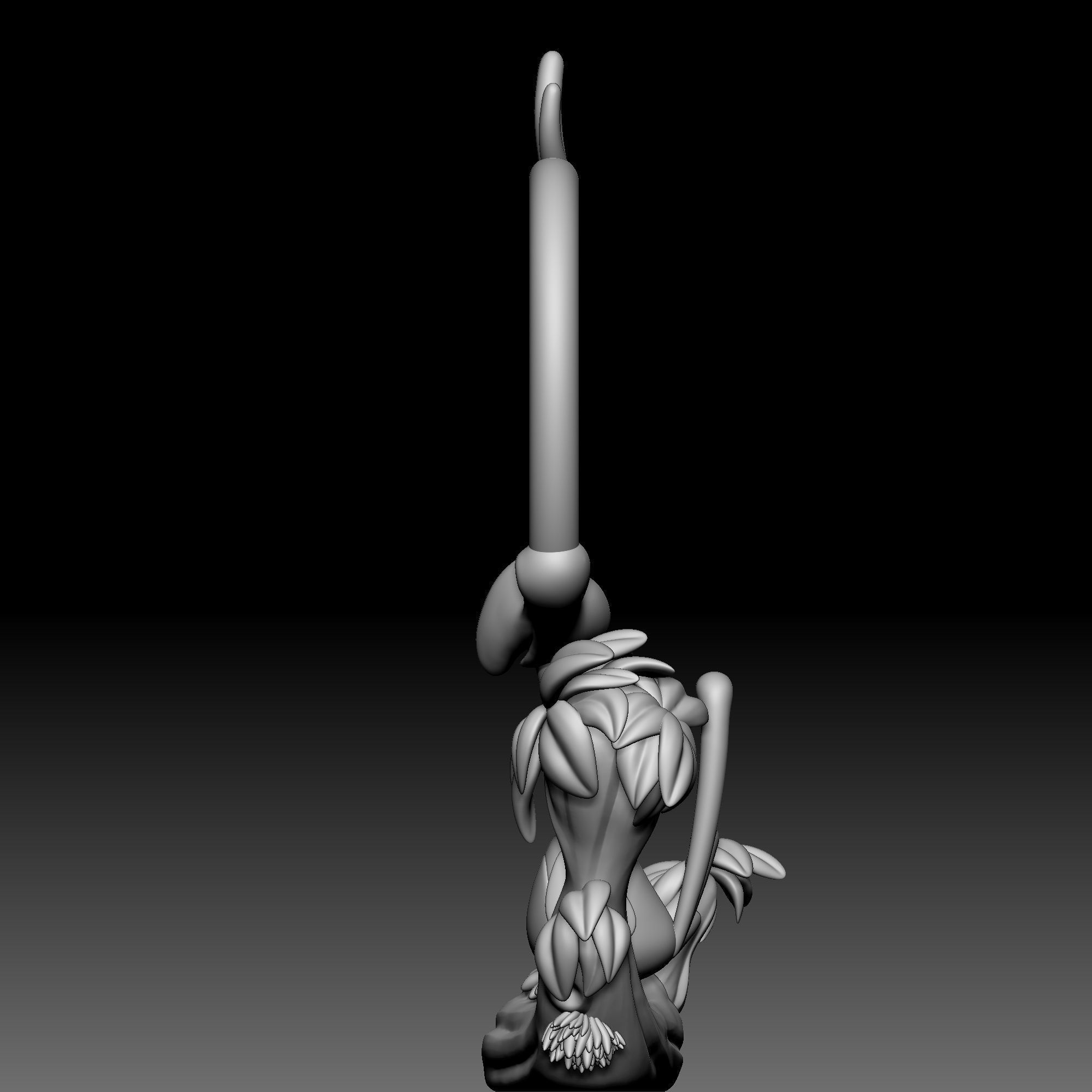 Bird - Mirror - Alice in Wonderland - 030 3D print model_2