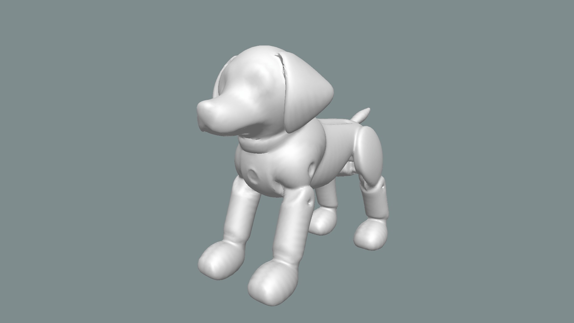 Cute Robotic Dog 3D model_6