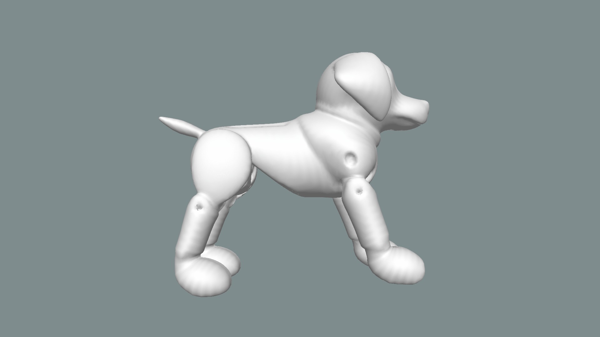 Cute Robotic Dog 3D model_7