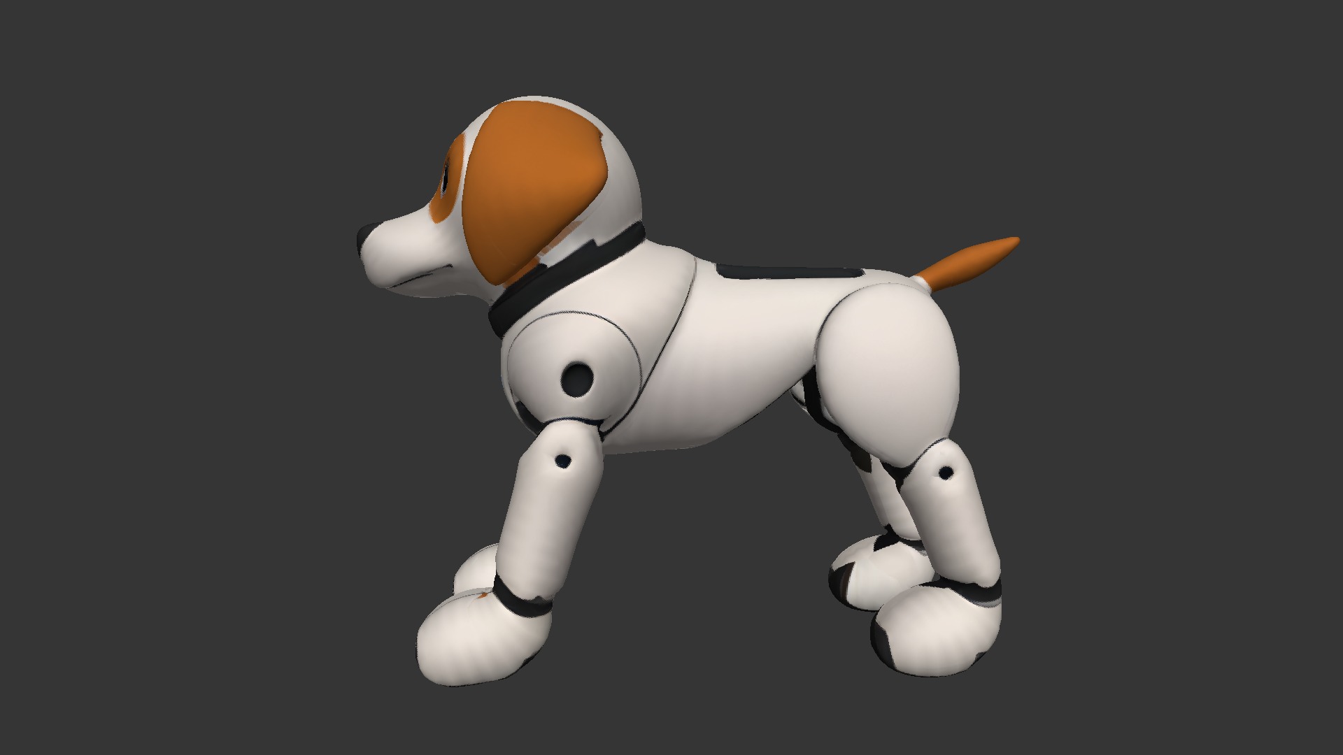 Cute Robotic Dog 3D model_2