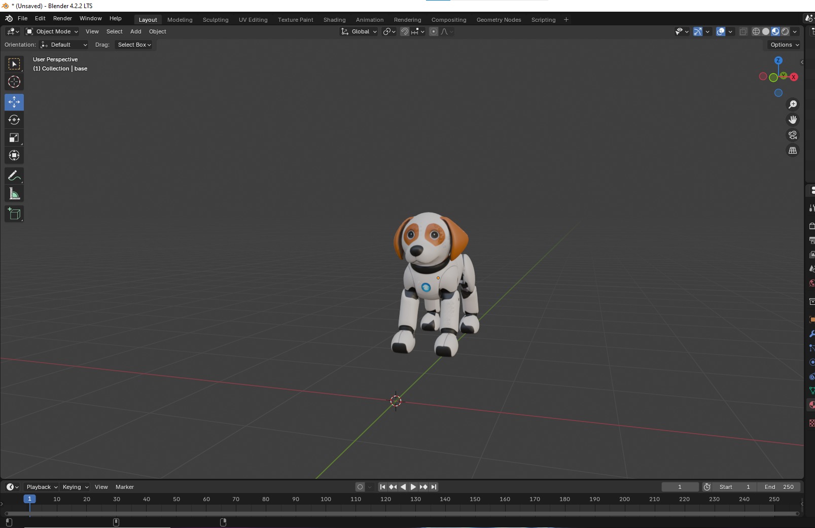 Cute Robotic Dog 3D model_8
