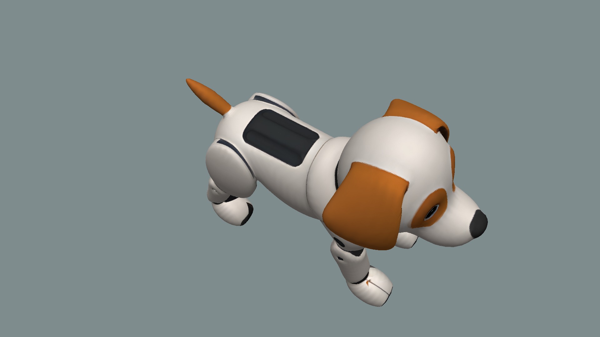 Cute Robotic Dog 3D model_4