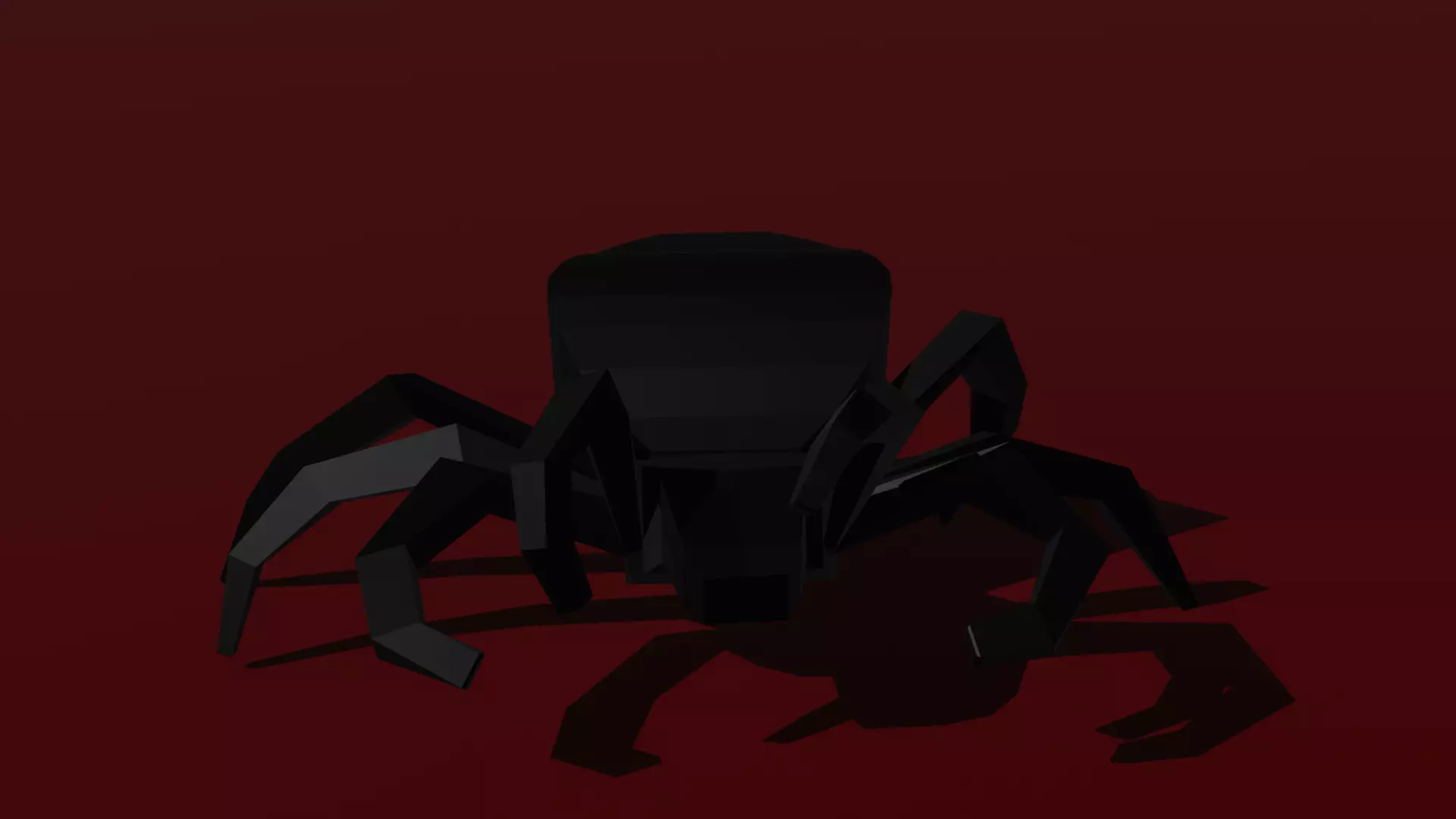 Spider Low-poly 3D model_0