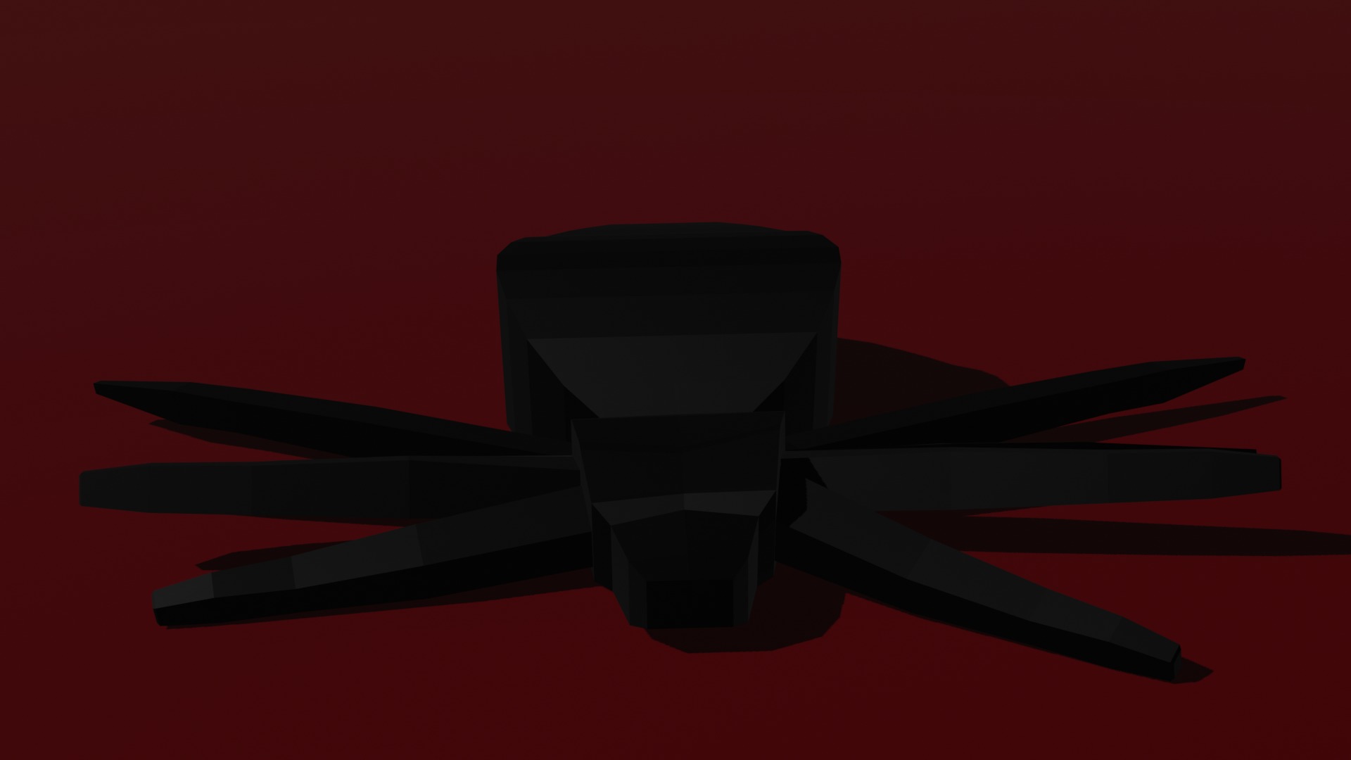 Spider Low-poly 3D model_1