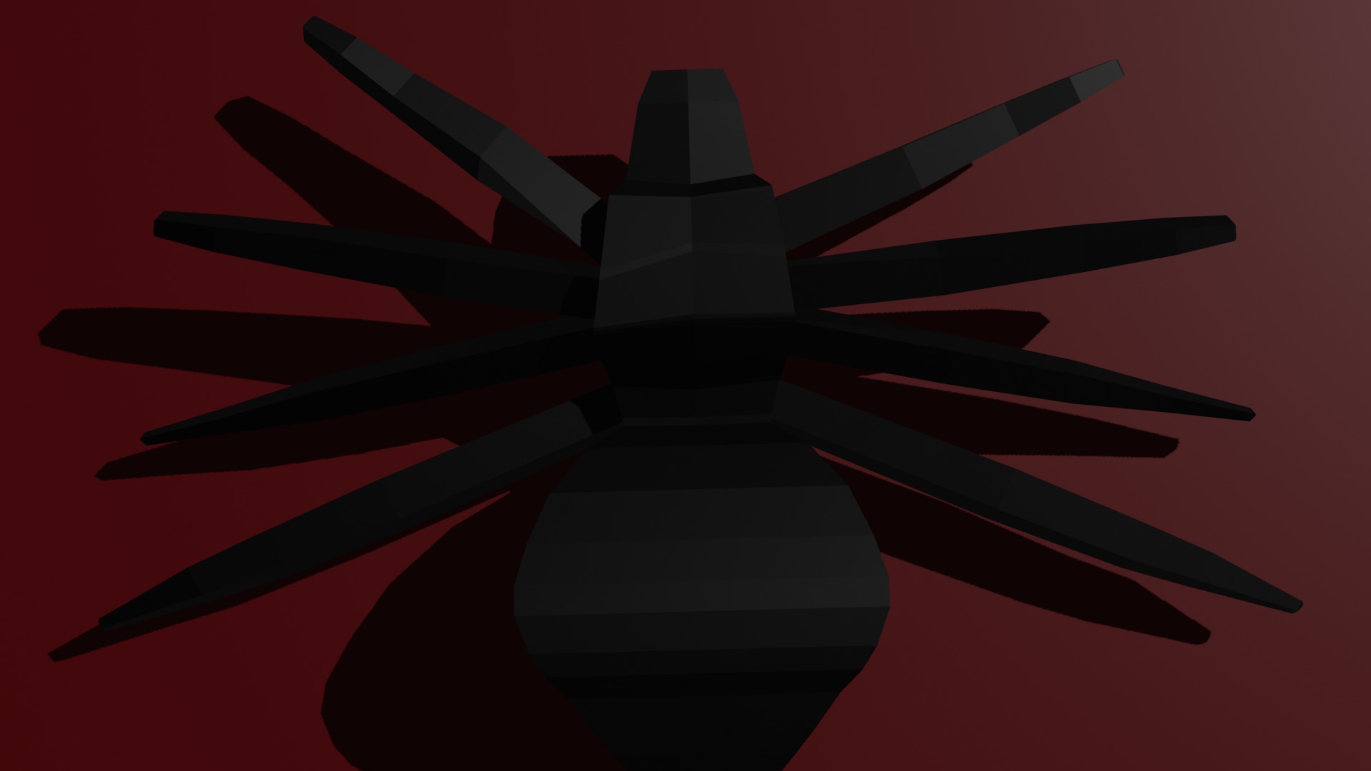 Spider Low-poly 3D model_2