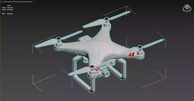3D model of a quadcopter drone3D model of a quadcopter drone