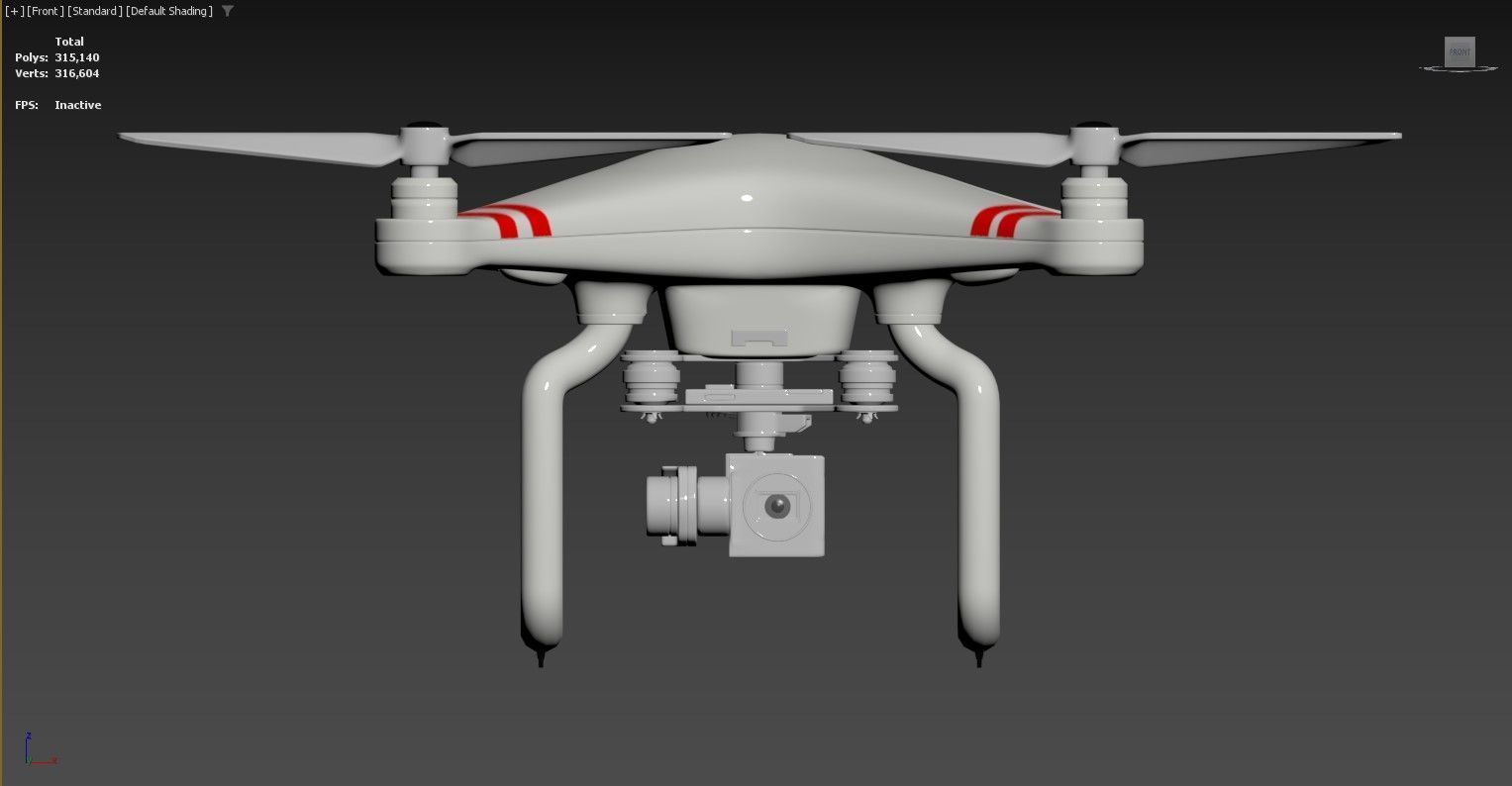 3D model of a quadcopter drone3D model of a quadcopter drone 3D model_3