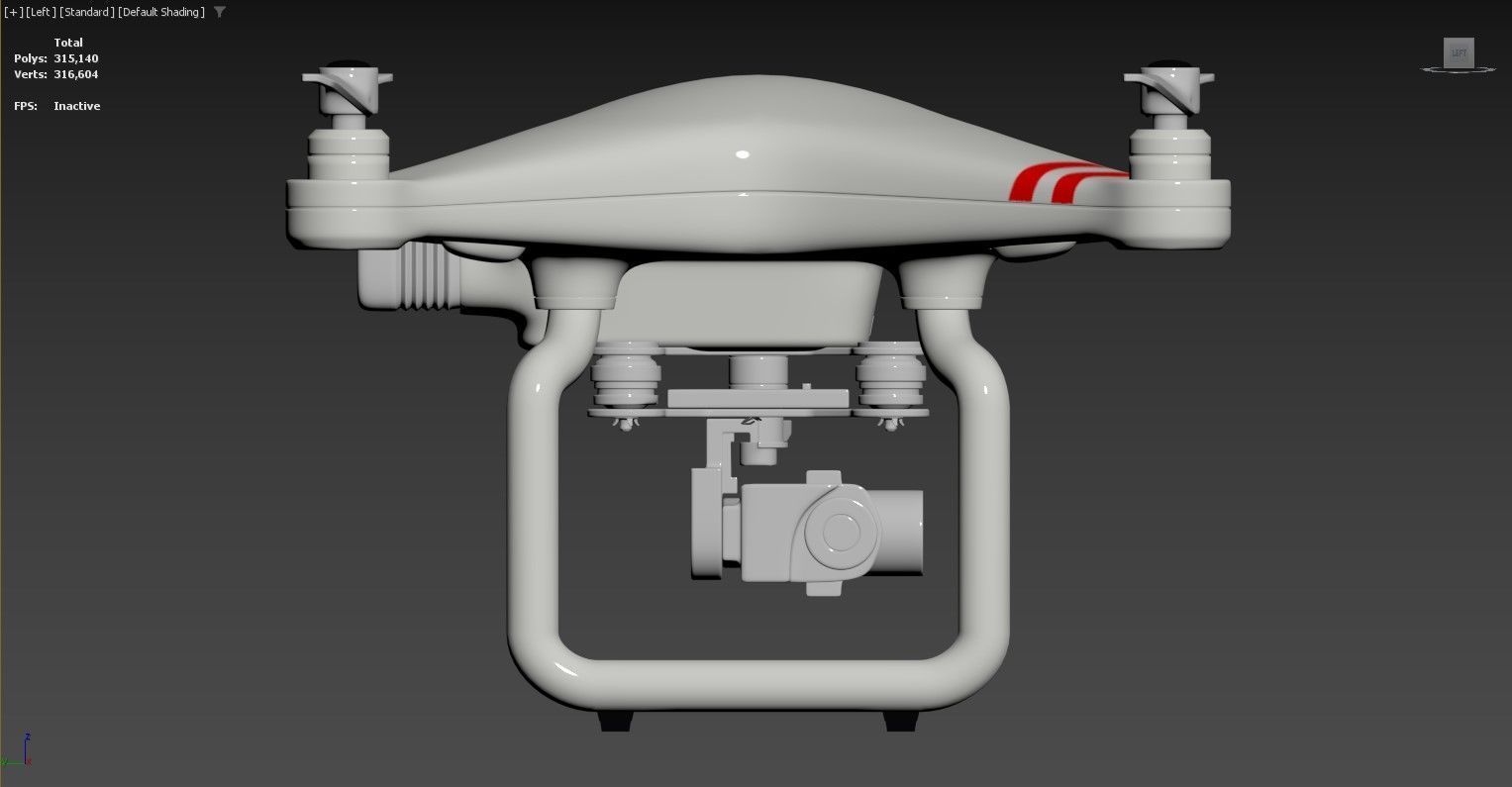 3D model of a quadcopter drone3D model of a quadcopter drone 3D model_4