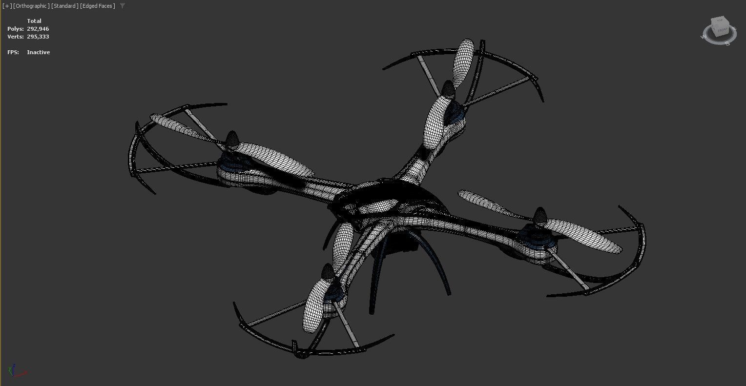 3D model of a quadcopter drone 3D model_4