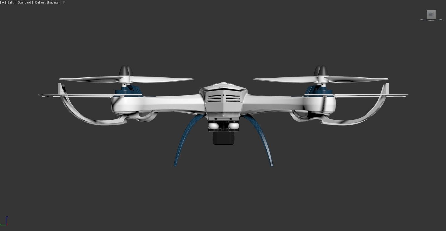 3D model of a quadcopter drone 3D model_3