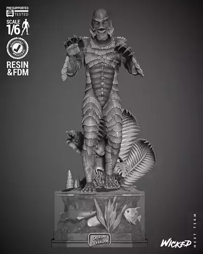 Wicked Movies Black Lagoon Sculpture 3D print model