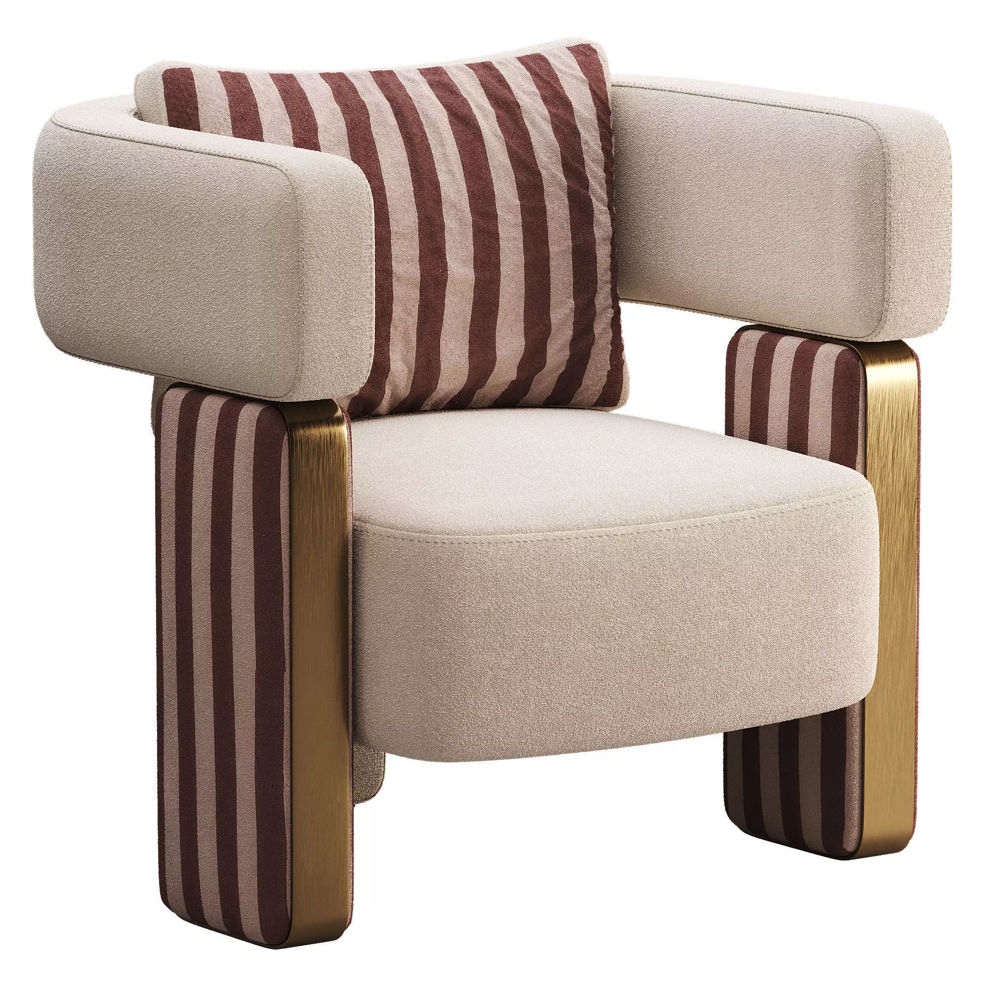 Amora Armchair Low-poly 3D model
