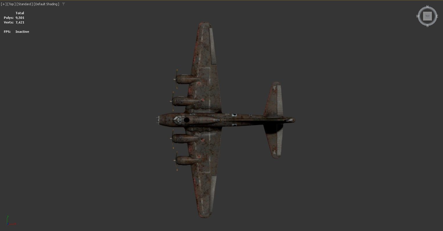 3D model of an old Low-poly 3D model_2