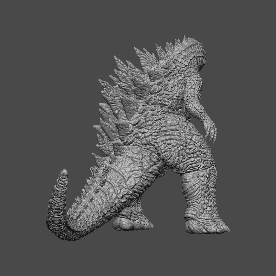 Godzilla 2014 - Angry Pose 3D print model_8