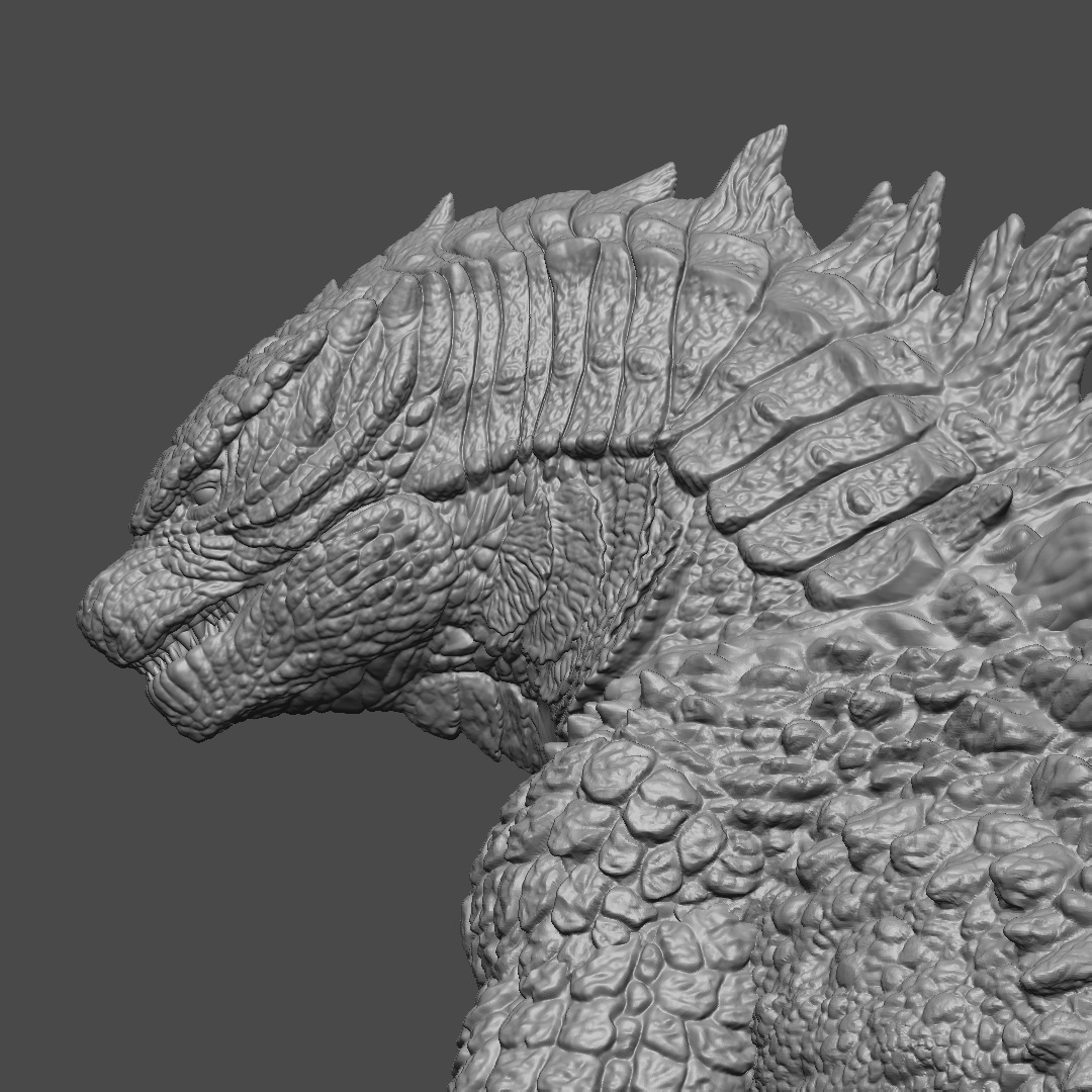 Godzilla 2014 - Angry Pose 3D print model_5