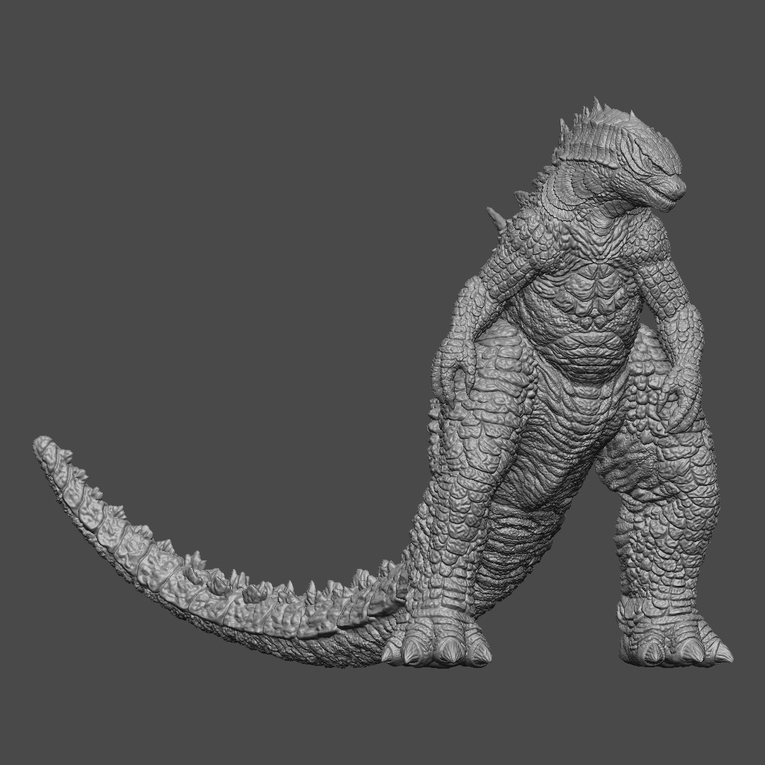 Godzilla 2014 - Angry Pose 3D print model_6