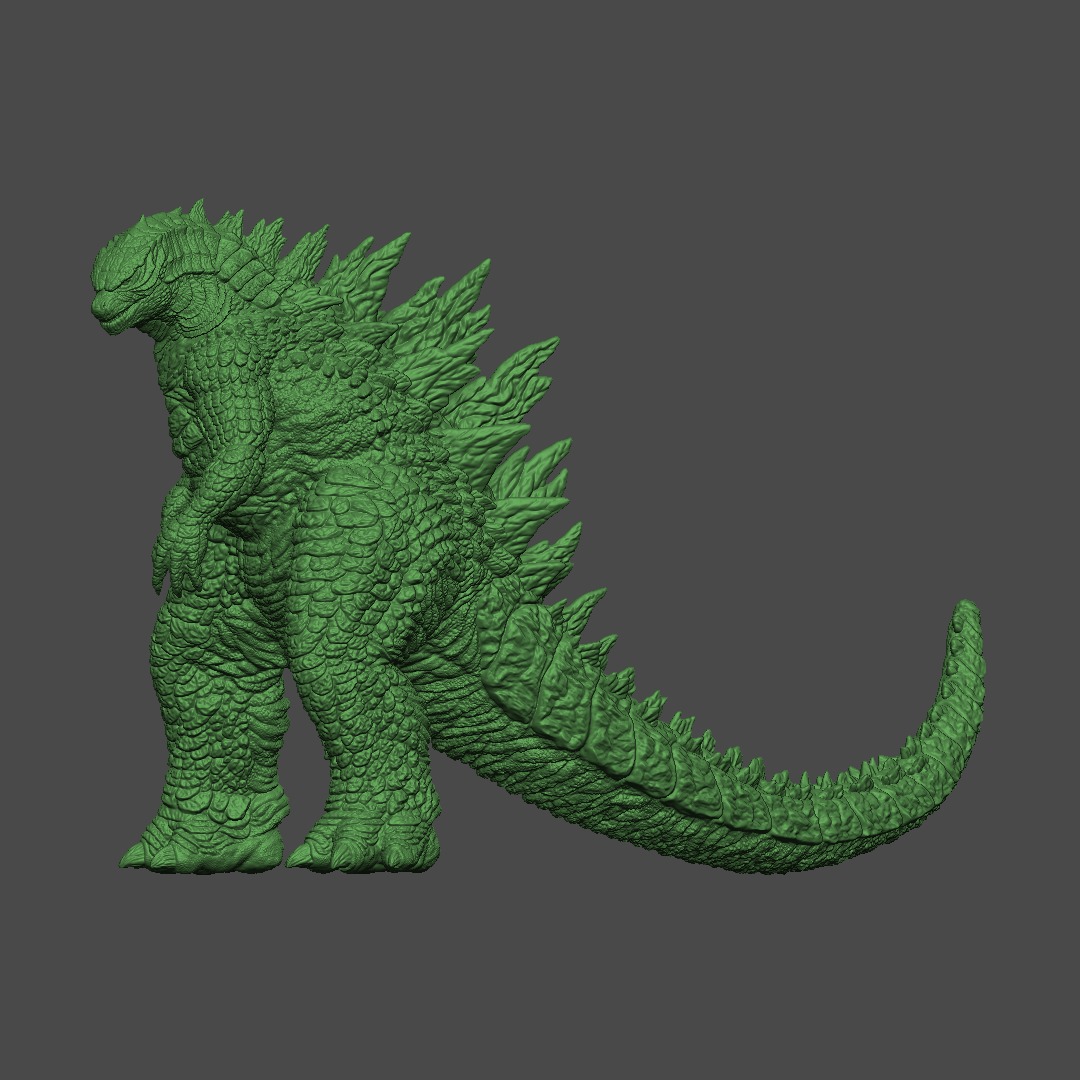 Godzilla 2014 - Angry Pose 3D print model_4