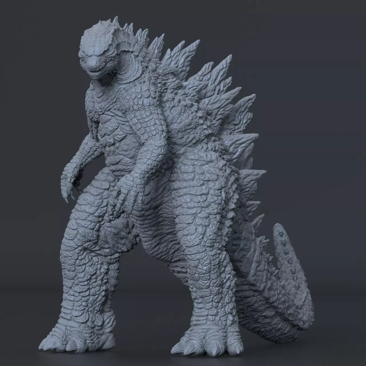 Godzilla 2014 - Angry Pose 3D print model_0