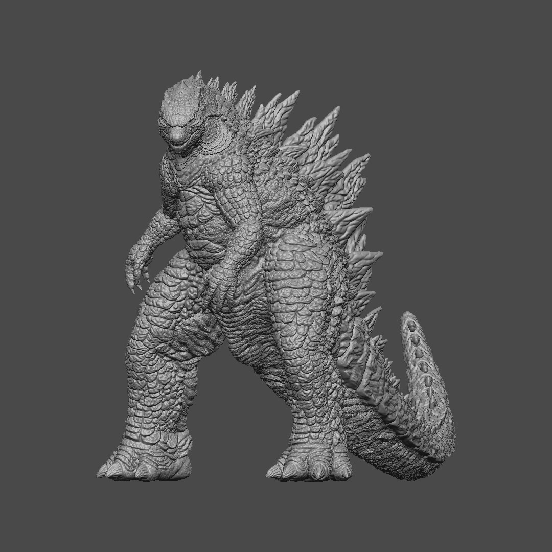 Godzilla 2014 - Angry Pose 3D print model_7