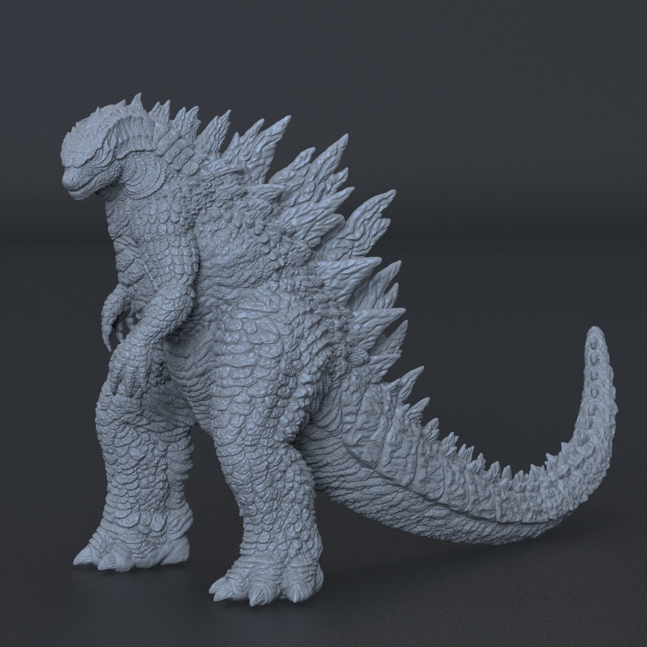 Godzilla 2014 - Angry Pose 3D print model_2