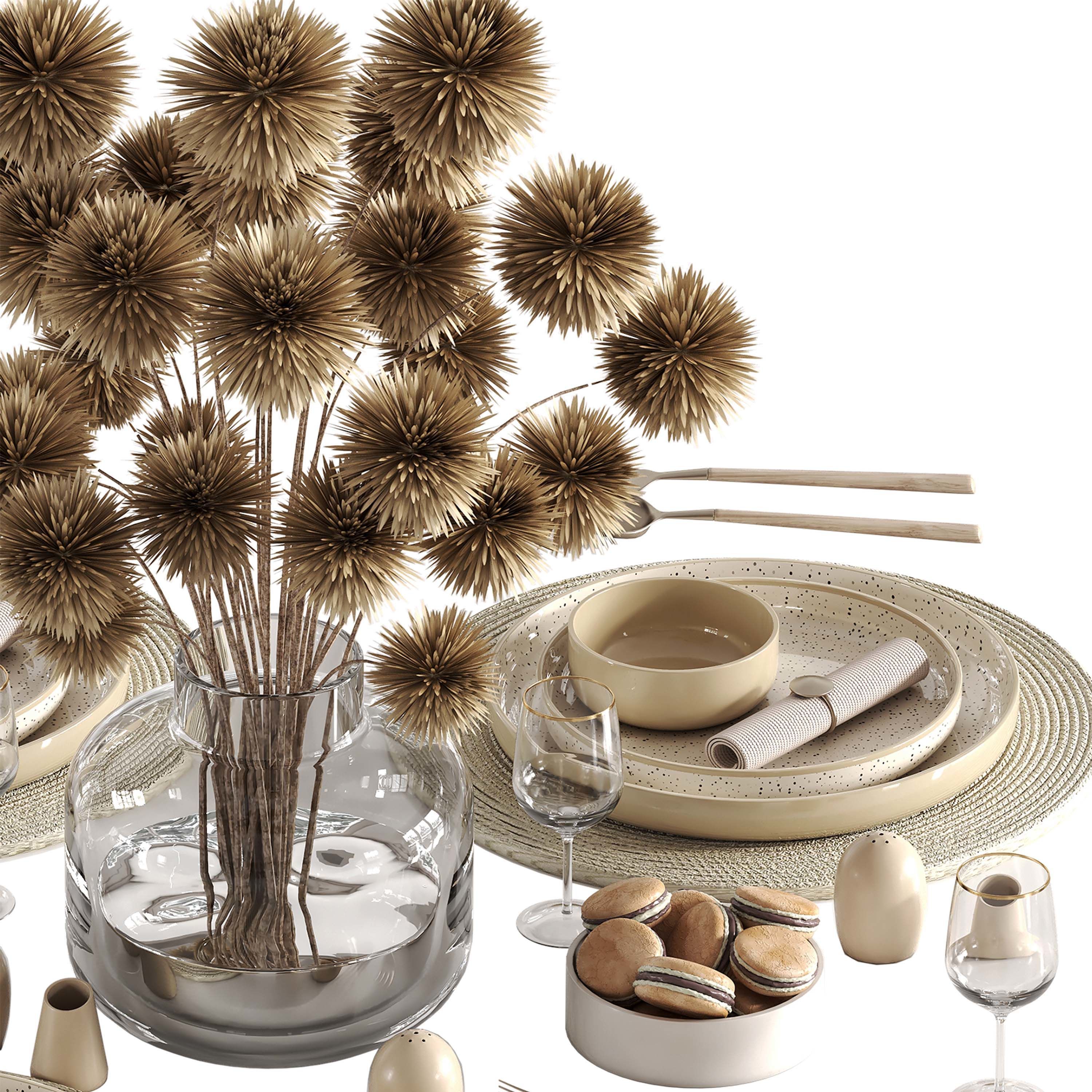 tableware setting N044 3D model_2