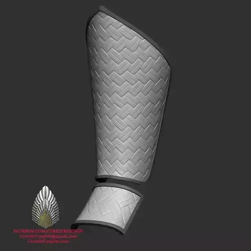 Mortal Kombat Reptile Shin Armor 3D DIGITAL DOWNLOAD