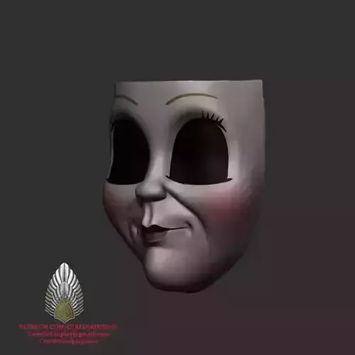 The Strangers Young Woman Mask 3D DIGITAL DOWNLOAD