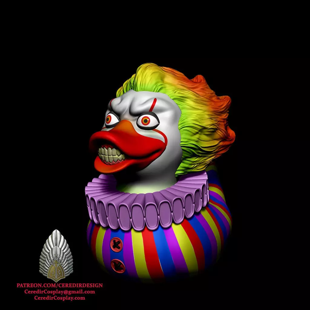 Clown Duck 3D DIGITAL DOWNLOAD 3D print model_0