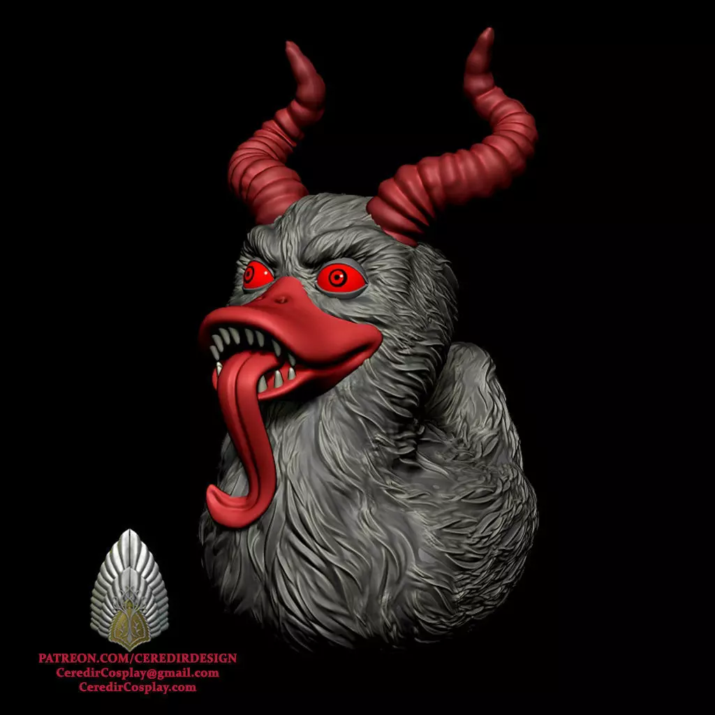 Krampus Duck 3D DIGITAL DOWNLOAD 3D print model_0