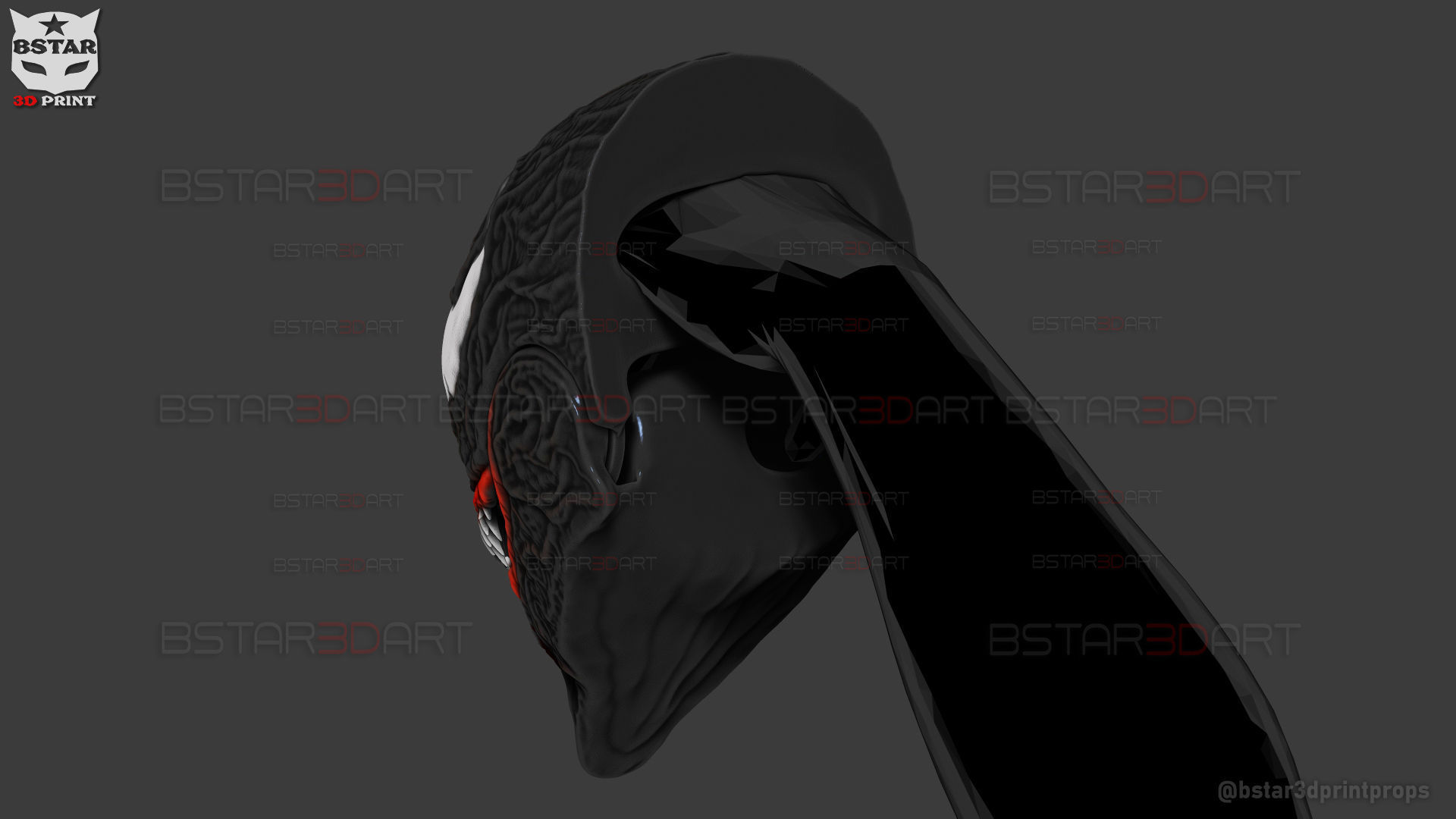 Venom Shadow Clone- Wearable in Hand - Marvel Comics 3D print model_17