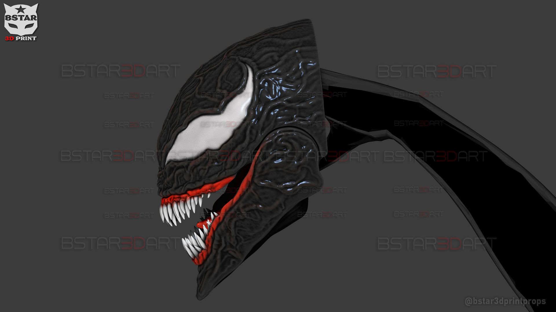 Venom Shadow Clone- Wearable in Hand - Marvel Comics 3D print model_16