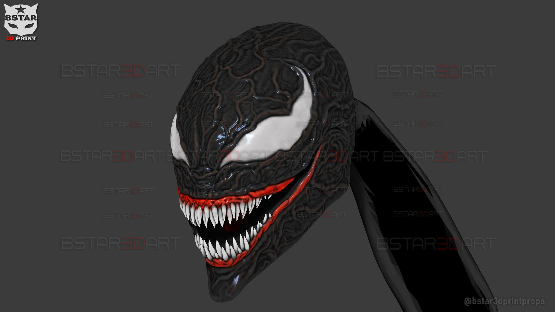 Venom Shadow Clone- Wearable in Hand - Marvel Comics 3D print model_15
