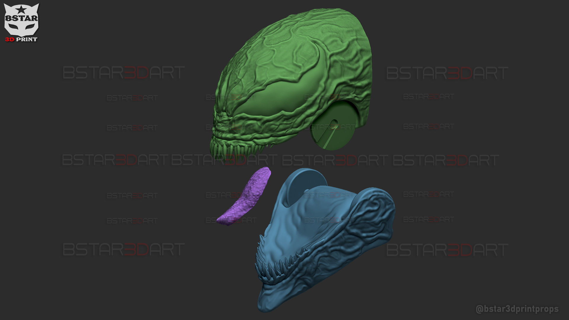 Venom Shadow Clone- Wearable in Hand - Marvel Comics 3D print model_31