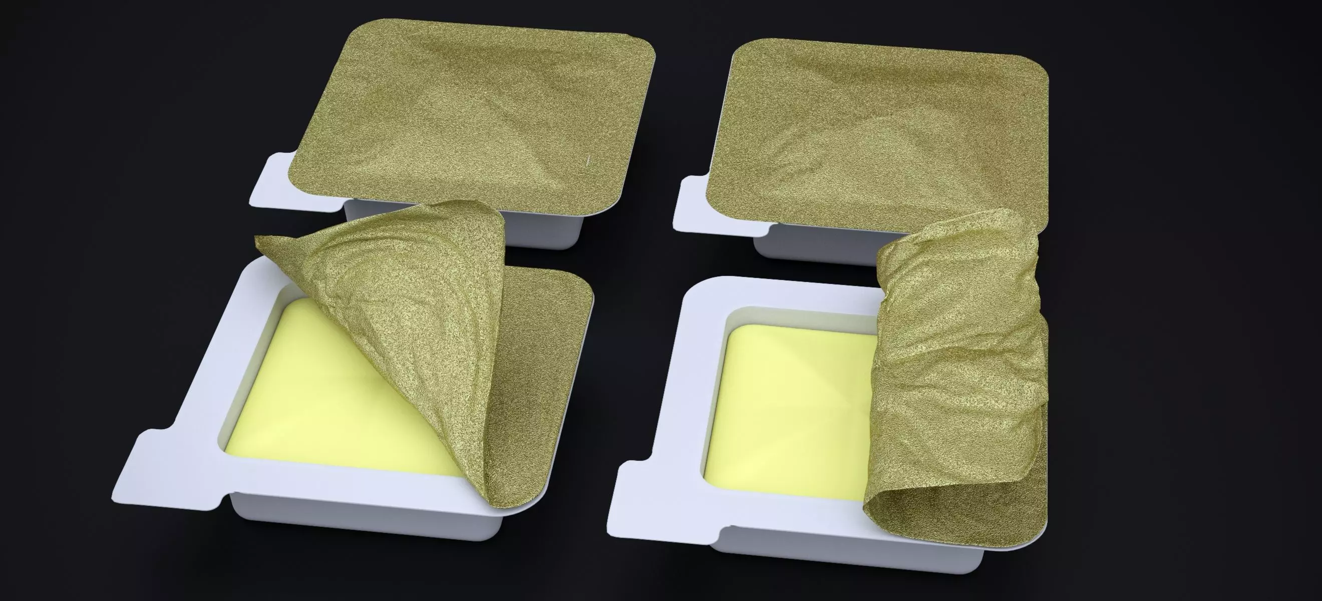 BUTTER SINGLE SERVE PACKAGE 2024 3D model