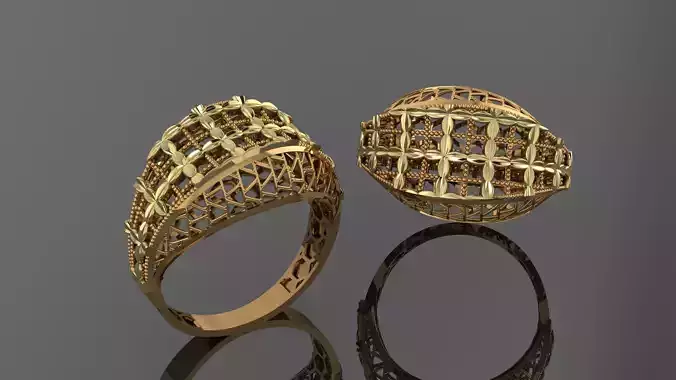 10 ring Turkish style fusion ring light weight 