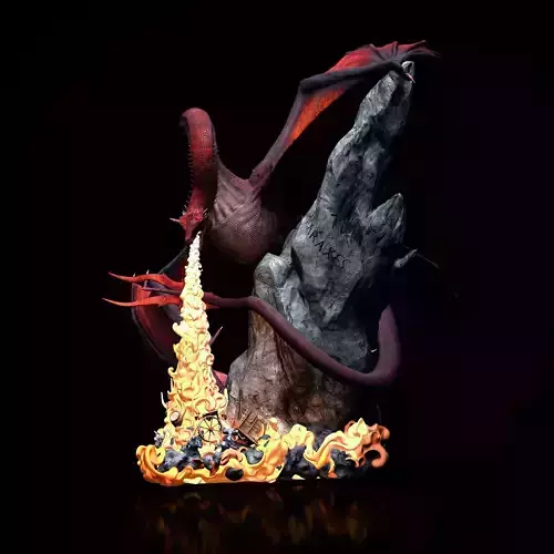 Caraxes - Blood Wyvern 3D print model