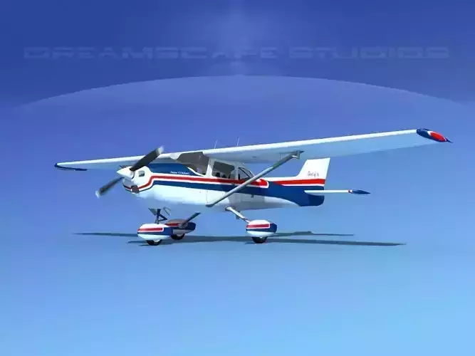 Cessna 172 Skyhawk 1976 V01 3D model