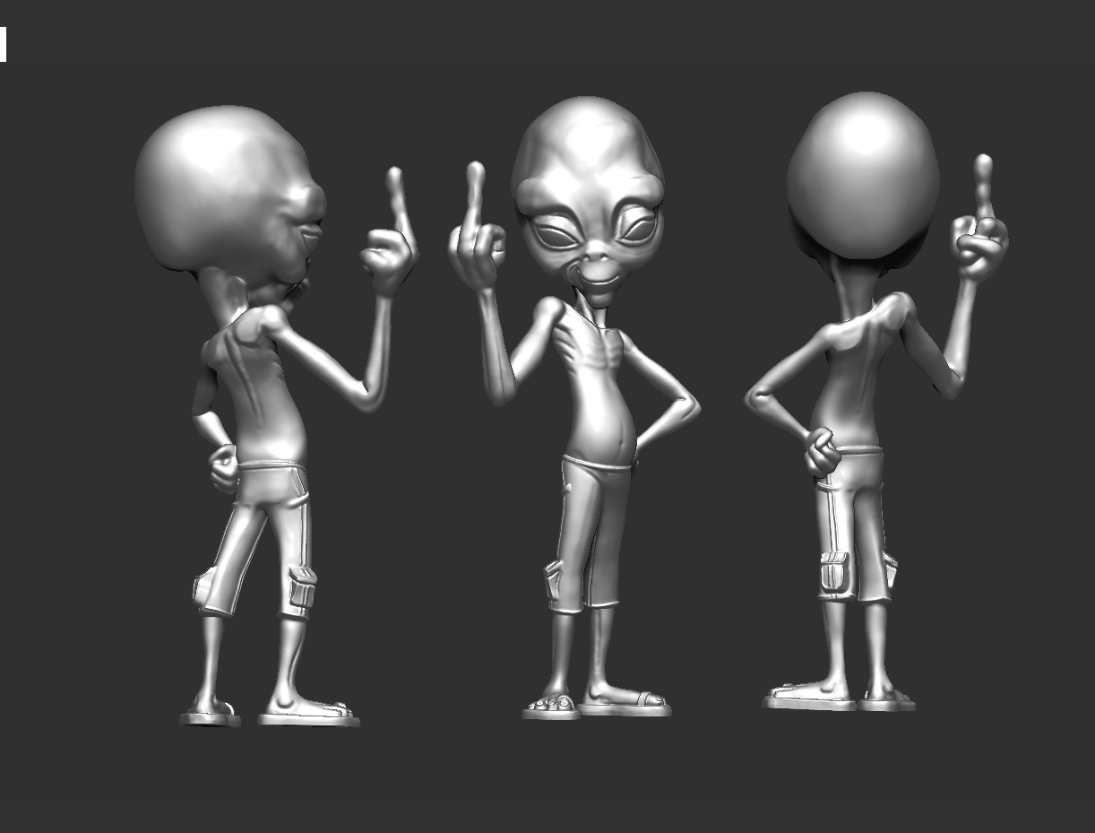 paul alien 3D print model_1