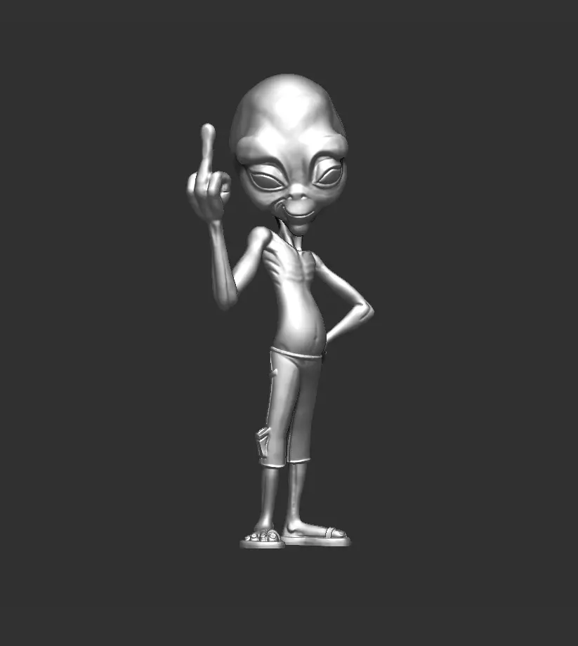 paul alien 3D print model_0