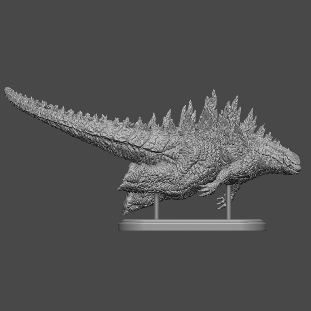 Godzilla 2014 - Swimming Pose 3D print model_7