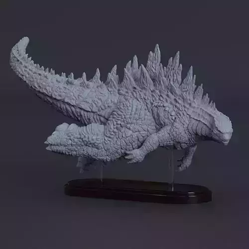 Godzilla 2014 - Swimming Pose 3D print model Godzilla 2014 - Swimming Pose 3D print model