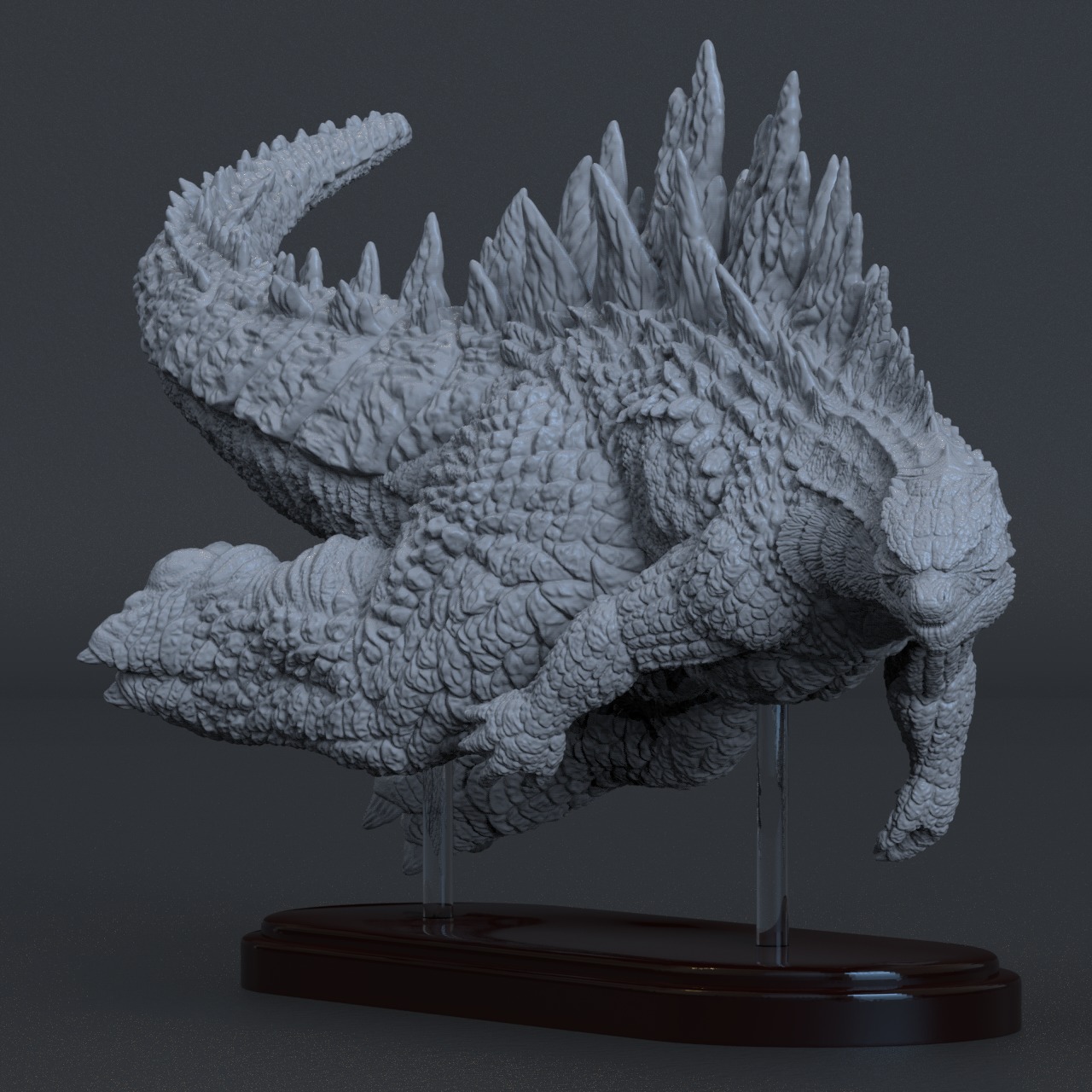 Godzilla 2014 - Swimming Pose 3D print model_1