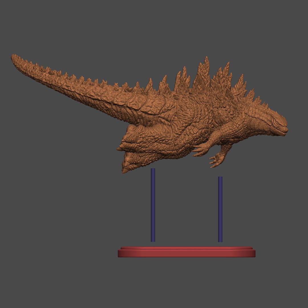 Godzilla 2014 - Swimming Pose 3D print model_3