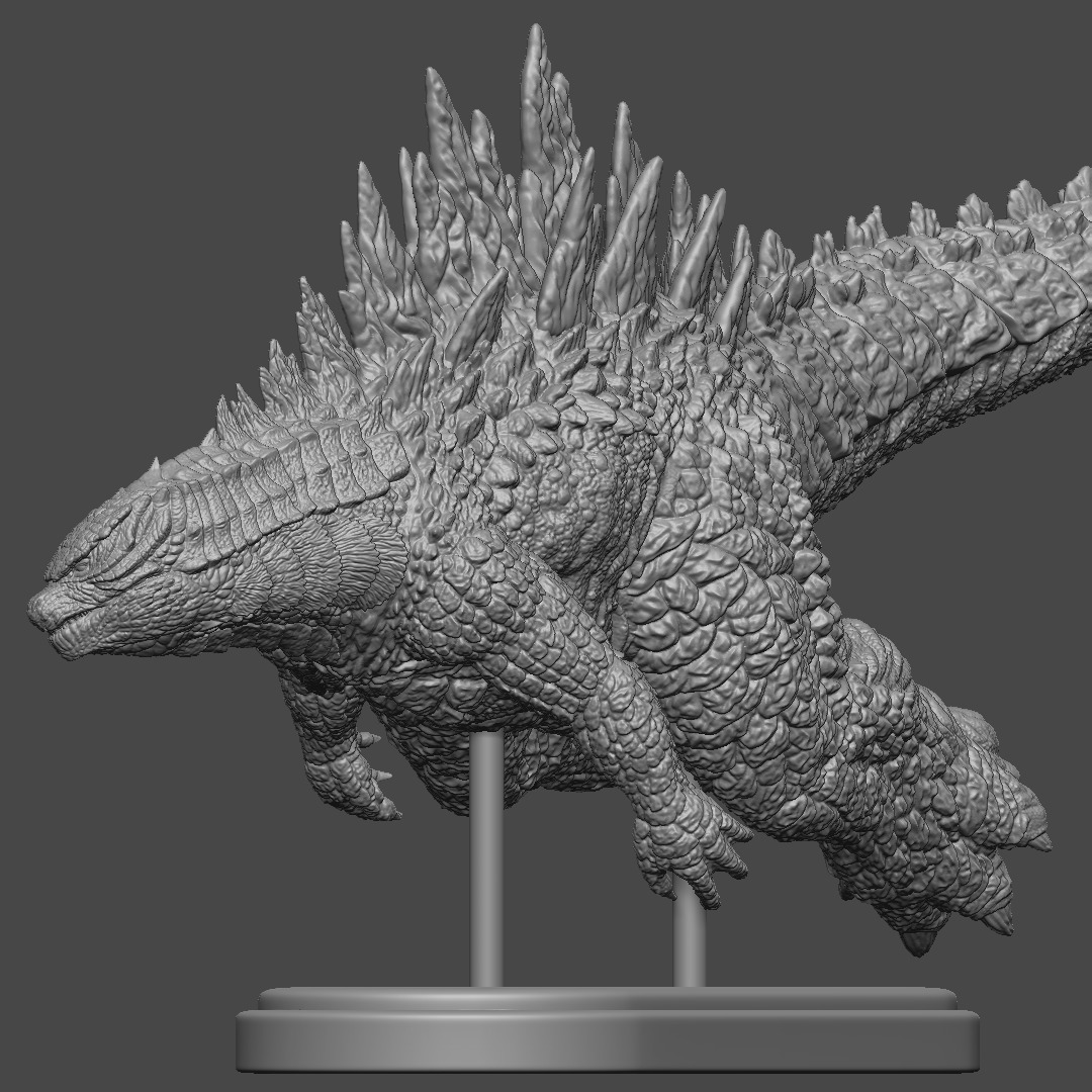Godzilla 2014 - Swimming Pose 3D print model_5