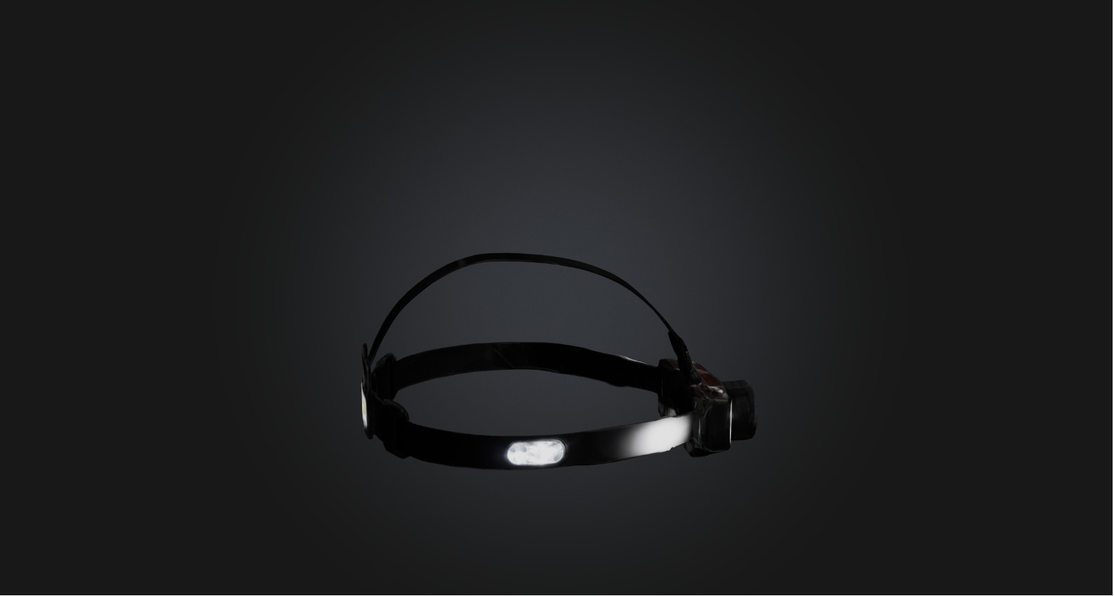 Headlamp Low-poly 3D model_6