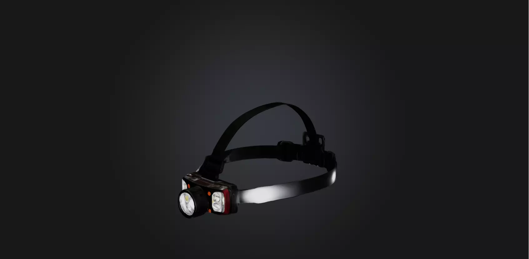 Headlamp Low-poly 3D model_0