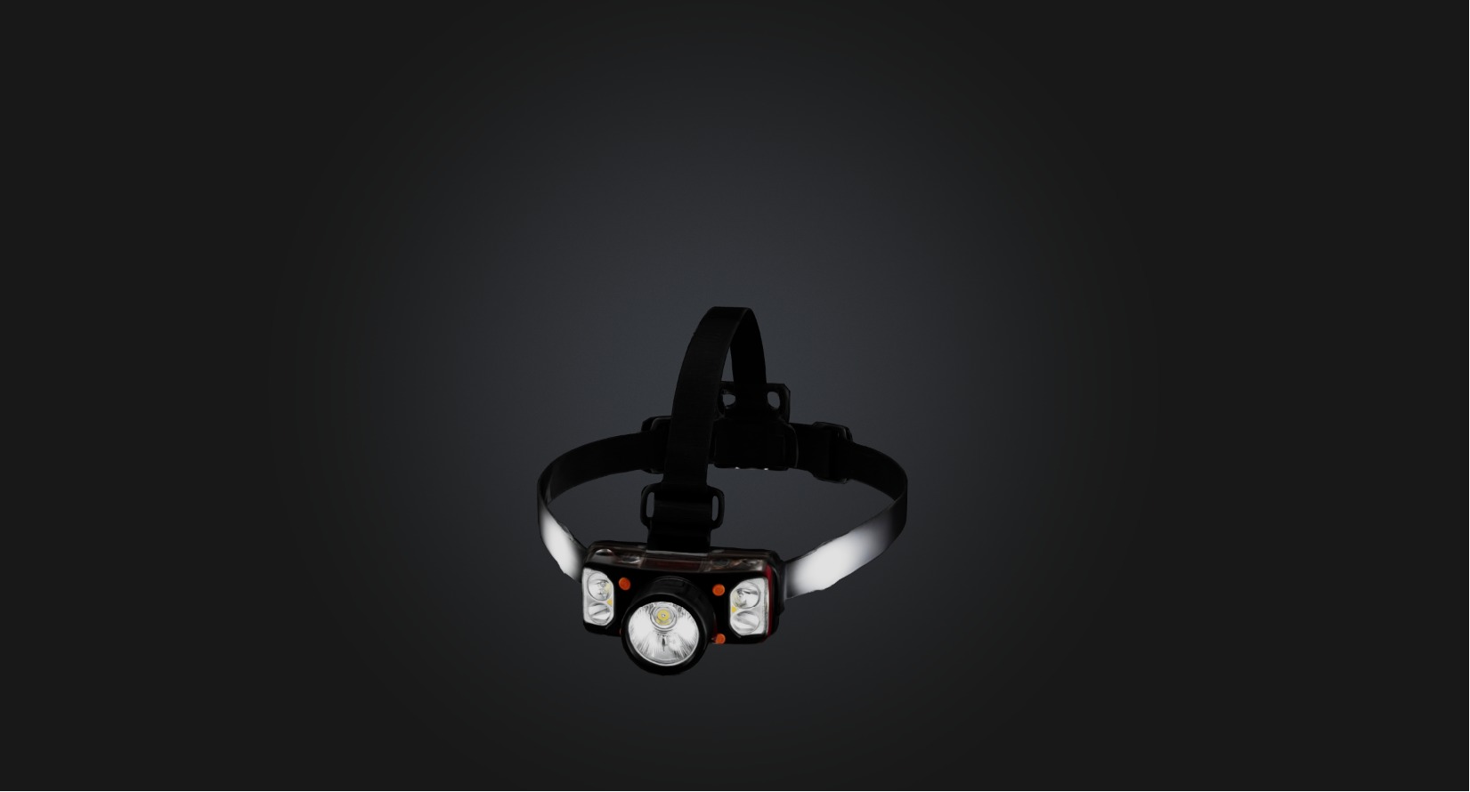 Headlamp Low-poly 3D model_2