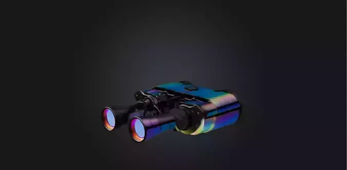 Binoculars Low-poly 3D model