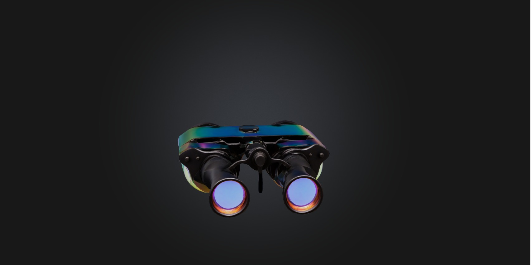 Binoculars Low-poly 3D model_3